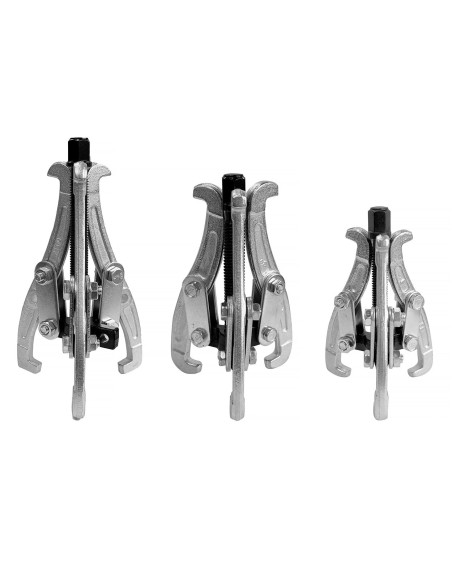 Zestaw trójramiennych ściągaczy do łożysk oraz kół pasowych, zębatych i zamachowych AMIO-04755