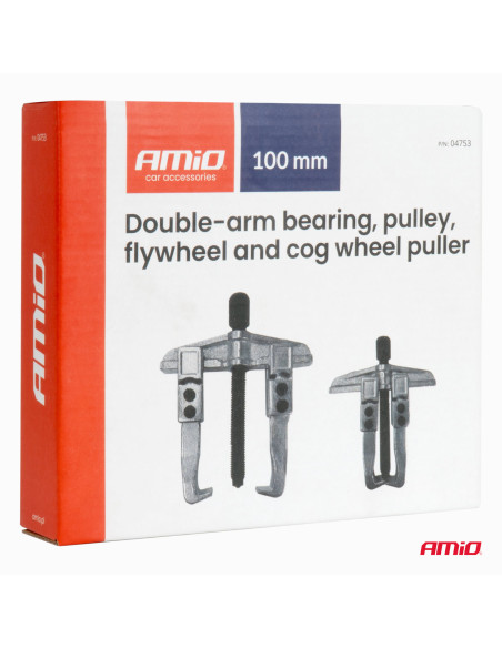 Ściągacz dwuramienny do łożysk oraz kół pasowych, zębatych i zamachowych AMIO-04753