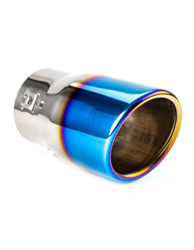 Końcówka tłumika wydechu stal nierdzewna MT 007BLC opalana AMIO-02198