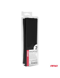 Nakładki na pasy bezpieczeństwa czarne AMIO-03237 osłony pasów 2