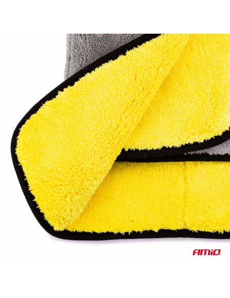 Ściereczka do polerowania osuszania samochodu mikrofibra 50x70 cm 1600g/sqm AMIO-02869
