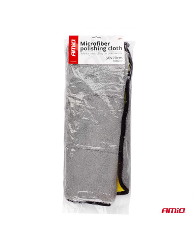 Ściereczka do polerowania osuszania samochodu mikrofibra 50x70 cm 1600g/sqm AMIO-02869
