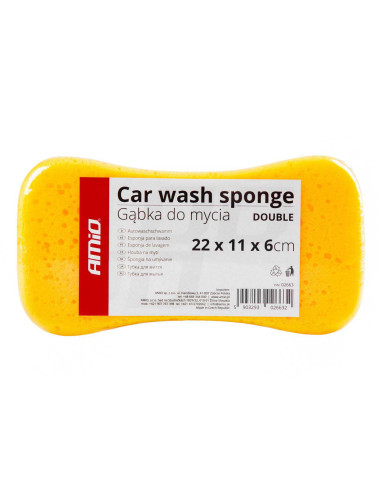Gąbka do mycia samochodu DOUBLE 22 x 11 x 6 cm AMIO-02663