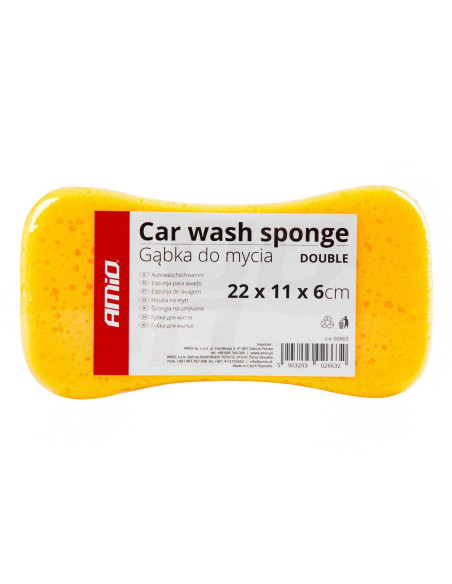 Gąbka do mycia samochodu DOUBLE 22 x 11 x 6 cm AMIO-02663