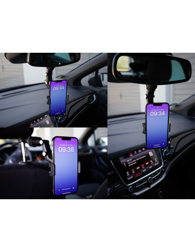 Uchwyt do telefonu mocowany na klips do lusterka 63183