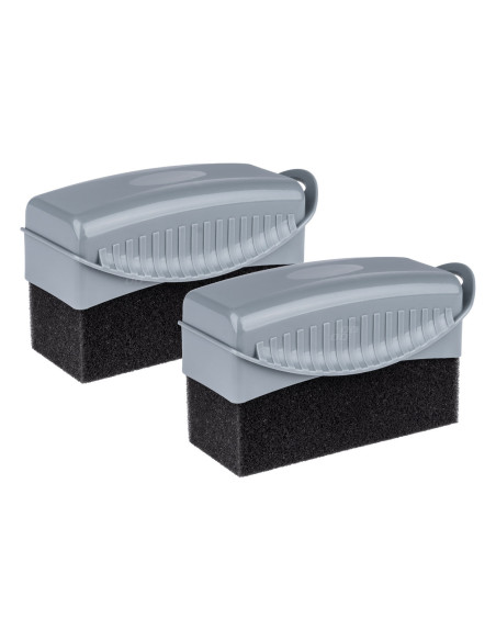 Aplikator do opon samochodowych w plastikowej obudowie, miękka gąbka 2 szt. AMIO-04019