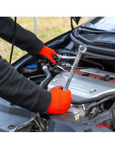 Klucze płaskie oczkowe zestaw kluczy oczkowych 6-32 mm 25 szt. AMIO-04195