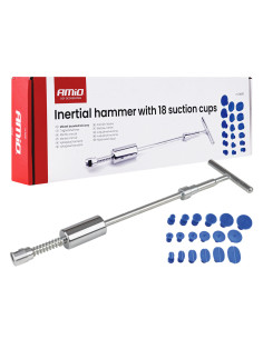 Młotek bezwładnościowy do wgnieceń karoserii z 18 grzybkami PDR AMIO-04597